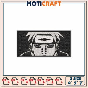 Pain Naruto Embroidery Patch Design