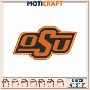 OSU Embroidery Design 4x5x7 Inch Patches