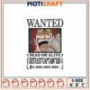 Option 1 (Focus on character) Eustass Kid Wanted Embroidery Design 3 Sizes