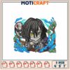 Option 1 (Focus on character) Obanai Iguro Embroidery Design 3 Sizes