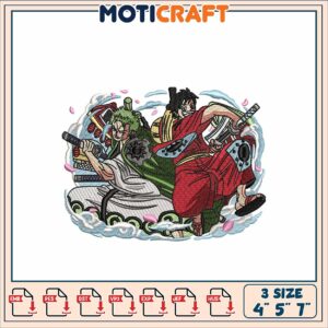 One Piece Samurai Embroidery Design
