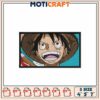 One Piece Luffy Character Embroidery Design for DIY Projects