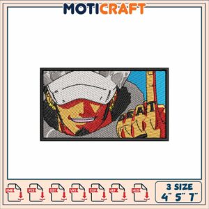 One Piece Law Embroidery Patch Design