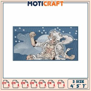 One Piece Kaido Embroidery Design