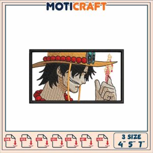 One Piece Inspired Embroidery Patch for Craft Projects 4x5 7 Inch