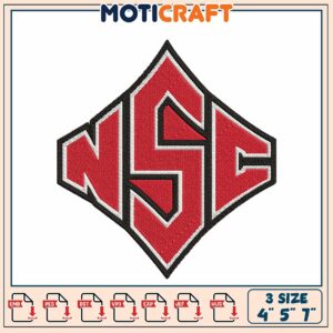 NSC Embroidery Design 3 Sizes