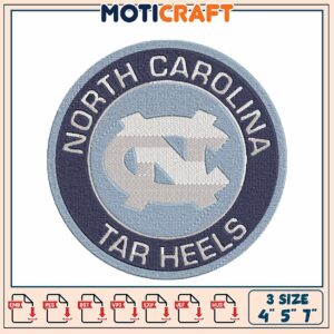 North Carolina Tar Heels Embroidery Design