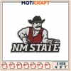 NM State Cowboy Embroidery Design