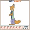 Nick Wilde Embroidery Design 3 Sizes