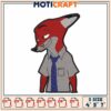 Nick Wilde Embroidery Design 3 Sizes 2 Nick Wilde Embroidery Design 3 Sizes