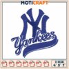 New York Yankees Embroidery Design for Custom Apparel Crafting