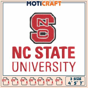 NC State University Embroidery Design