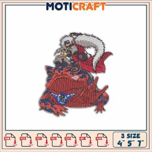 Naruto Toad Sage Embroidery Patch