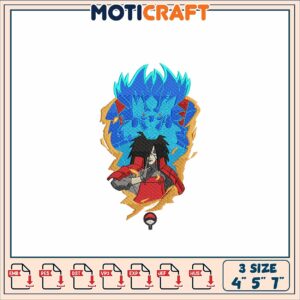 Naruto Pain Embroidery Design 3 Sizes