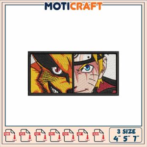 Naruto Kurama Embroidery Patch 4x5x7 Inch