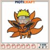 Naruto Kurama Embroidery Design 4x5x7 Inch