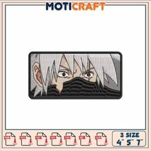 Naruto Kakashi Embroidery Patch Design