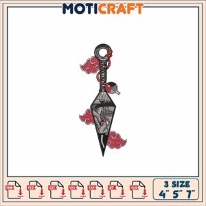Naruto Kunai Embroidery Design