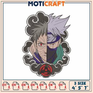 Naruto Kakashi Embroidery Design