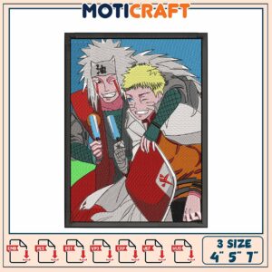 Naruto Jiraiya Embroidery Design