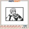 Naruto Inspired Embroidery Design for Crafts Available in Three Sizes