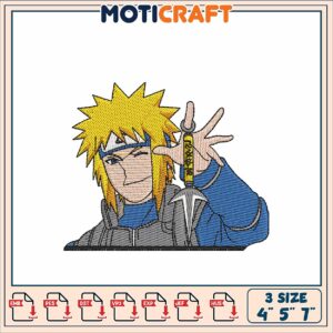 Naruto Inspired Embroidery Design for Craft Projects 4 to 7 Inch