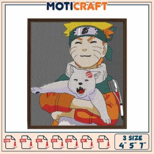 Naruto & Dog Embroidery Design