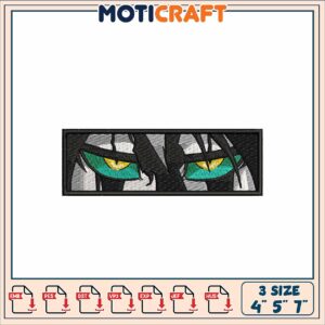 Mystical Eyes Embroidery Design in Multiple Sizes for Crafts