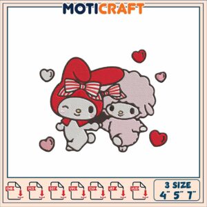 My Melody & Kuromi Embroidery Design