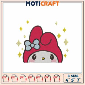 My Melody Embroidery Design 4x5x7 Inch