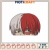 My Hero Academia Todoroki Embroidery Design 4x5 7 Inches Formats