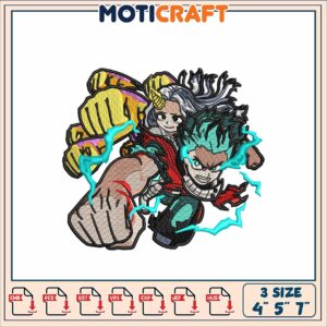 My Hero Academia Embroidery Design 4x5x7 Inch