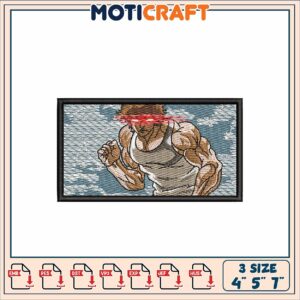 Muscular Man Embroidery Patch 3 Sizes