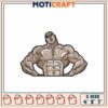 Muscular Man Embroidery Design 4x5x7 Inch 1 Muscular Man Embroidery Design 4x5x7 Inch
