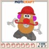 Mr Potato Head Firefighter Embroidery Design 2 Mr Potato Head Firefighter Embroidery Design