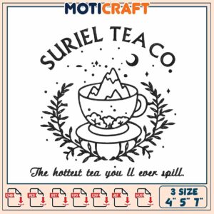 Mountain Tea Co Embroidery Design