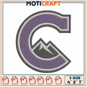 Mountain Logo Embroidery Design