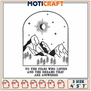 Mountain Dream Embroidery Design