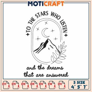 Mountain Dreams Embroidery Design
