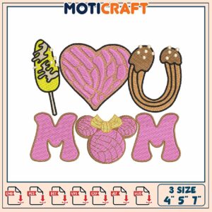 Mothers Day Embroidery Design