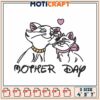 Mothers Day Cat Embroidery Design 4x5x7 Inch 2 Mothers Day Cat Embroidery Design 4x5x7 Inch