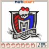 Monster High Embroidery Design 4x5x7 Inch