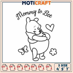Mommy to Bee Winnie the Pooh Embroidery