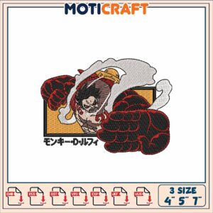 Monkey D Luffy Embroidery Design