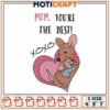 Mom Embroidery Design Kangaroo Hug