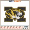 Mizzou Tiger Embroidery Design 4x7 Inch
