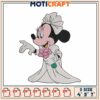 Minnie Mouse Wedding Embroidery Design