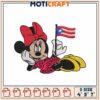 Minnie Mouse Puerto Rico Embroidery Design