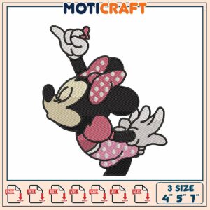 Minnie Mouse Embroidery Design