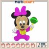 Minnie Mouse Embroidery Design in Three Sizes for Crafting Fun 1 Minnie Mouse Embroidery Design in Three Sizes for Crafting Fun